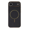 Phonesta Luxury Carbon Fiber Zadný kryt puzdro s MagSafe pre Apple iPhone Air - Čierna 3