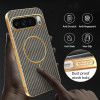 Phonesta Luxury Carbon Fiber Zadný kryt puzdro s MagSafe pre Google Pixel 10 Pro - Hnedá 8