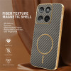 Phonesta Luxury Carbon Fiber Zadný kryt puzdro s MagSafe pre Motorola Edge 60 / Edge 60 Fusion - Hnedá 3