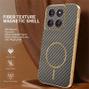Phonesta Luxury Carbon Fiber Zadný kryt puzdro s MagSafe pre Motorola Edge 60 Pro - Hnedá 3