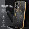 Phonesta Luxury Carbon Fiber Zadný kryt puzdro s MagSafe pre Oppo Reno14 - Čierna 2