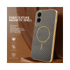 Phonesta Luxury Carbon Fiber Zadný kryt puzdro s MagSafe pre Samsung Galaxy S25 Edge - Hnedá 2