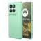 Phonesta Soft Silk Silikónový Zadný kryt puzdro pre Motorola Edge 70 - Matcha zelená
