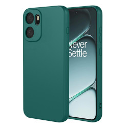 Phonesta Soft Silk Silikónový Zadný kryt puzdro pre OnePlus 15R - Tmavozelená