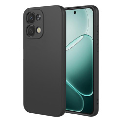 Phonesta Soft Silk Silikónový Zadný kryt puzdro pre Oppo A6 Pro - Čierna
