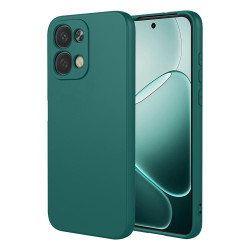 Phonesta Soft Silk Silikónový Zadný kryt puzdro pre Oppo A6 Pro - Tmavozelená