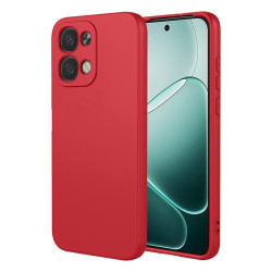 Phonesta Soft Silk Silikónový Zadný kryt puzdro pre Oppo A6 Pro - Červená