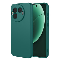 Phonesta Soft Silk Silikónový Zadný kryt puzdro pre Realme GT 8 Pro - Tmavozelená