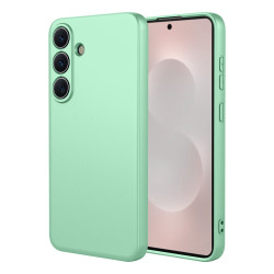 Phonesta Soft Silk Silikónový Zadný kryt puzdro pre Samsung Galaxy S26 - Matcha zelená