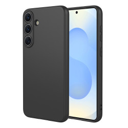 Phonesta Soft Silk Silikónový Zadný kryt puzdro pre Samsung Galaxy S26 Plus - Čierna