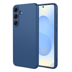 Phonesta Soft Silk Silikónový Zadný kryt puzdro pre Samsung Galaxy S26 Plus - Tmavomodrá