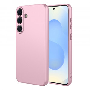 Phonesta Soft Silk Silikónový Zadný kryt puzdro pre Samsung Galaxy S26 Plus - Ružová