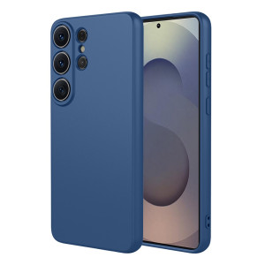 Phonesta Soft Silk Silikónový Zadný kryt puzdro pre Samsung Galaxy S26 Ultra - Tmavomodrá