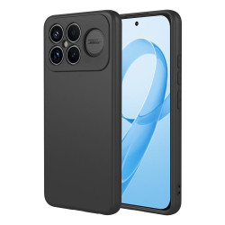 Phonesta Soft Silk Silikónový Zadný kryt puzdro pre Xiaomi Poco F8 Ultra - Čierna