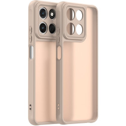 Phonesta AirFrost Zadný kryt puzdro pre Motorola Moto G57 Power - Matná pieskovcová béžová