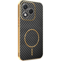 Phonesta Luxury Carbon Fiber Zadný kryt puzdro s MagSafe pre HONOR 400 Lite - Čierna