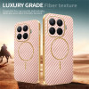 Phonesta Luxury Carbon Fiber Zadný kryt puzdro s MagSafe pre Xiaomi 15T Pro - Ružová 4