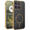 Phonesta Luxury Carbon Fiber Zadný kryt puzdro s MagSafe pre Motorola Edge 70 - Čierna