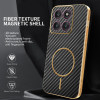 Phonesta Luxury Carbon Fiber Zadný kryt puzdro s MagSafe pre Motorola Edge 70 - Čierna 2