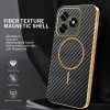 Phonesta Luxury Carbon Fiber Zadný kryt puzdro s MagSafe pre HONOR X5c Plus - Čierna 2