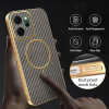 Phonesta Luxury Carbon Fiber Zadný kryt puzdro s MagSafe pre Oppo Reno14 F / Oppo Reno14 FS - Hnedá 7