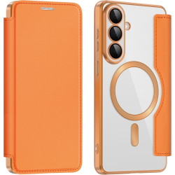 Phonesta Luxury Crystal Penaenkové puzdro s MagSafe pre Samsung Galaxy S26 Plus - Oranová