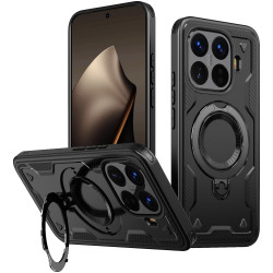 Phonesta MagLock Armor Zadný kryt puzdro s krúžkom a MagSafe pre Xiaomi 15T Pro - Čierne