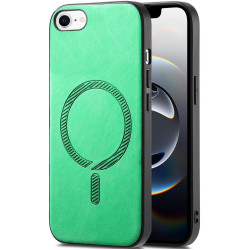 Phonesta Retro Vegan Leather MagSafe Zadný kryt puzdro pre Apple iPhone 17e/16e - Zelené