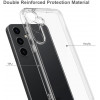 Phonesta Scratchproof Zadný kryt puzdro pre Samsung Galaxy S25 FE - Priehľadné 3