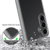 Phonesta Scratchproof Zadný kryt puzdro pre Samsung Galaxy S25 FE - Priehľadné 5