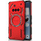 Phonesta Shield Armor Zadný kryt puzdro s MagSafe pre Nothing Phone (3a) - Červená