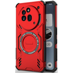 Phonesta Shield Armor Zadný kryt puzdro s MagSafe pre Nothing Phone (3a) Pro - Červená