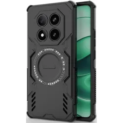 Phonesta Shield Armor Zadný kryt puzdro s MagSafe pre Xiaomi Redmi Note 14 Pro 5G / Xiaomi Poco X7 - Čierne