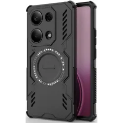 Phonesta Shield Armor Zadný kryt puzdro s MagSafe pre Xiaomi Redmi Note 14S/13 Pro / Xiaomi Poco M6 Pro - Čierne