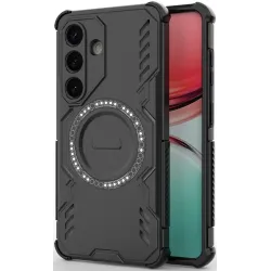 Phonesta Shield Armor Zadný kryt puzdro s MagSafe pre Samsung Galaxy S26 - Čierne