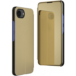 Phonesta Smart Mirror View Knikové puzdro pre Apple iPhone 16e - Zlatá