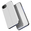 Phonesta Smart Mirror View Knikové puzdro pre Apple iPhone 16e - Strieborná 2