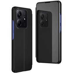 Phonesta Smart Mirror View Knikové puzdro pre Xiaomi Redmi Note 14 4G - Cierna