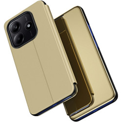 Phonesta Smart Mirror View Knikové puzdro pre Xiaomi Redmi Note 14 5G - Zlatá