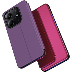 Phonesta Smart Mirror View Knikové puzdro pre Xiaomi Redmi Note 14 5G - Fialová