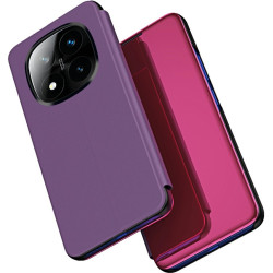 Phonesta Smart Mirror View Knikové puzdro pre Xiaomi Redmi Note 14 Pro Plus - Fialová