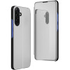 Phonesta Smart Mirror View Knikové puzdro pre Samsung Galaxy A17/A26 - Strieborná