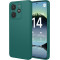 Phonesta Soft Silk Silikónový Zadný kryt puzdro pre Xiaomi Redmi Note 14 4G 164.8mm - Tmavozelená