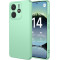 Phonesta Soft Silk Silikónový Zadný kryt puzdro pre Xiaomi Redmi Note 14 4G 164.8mm - Matcha zelená