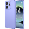 Phonesta Soft Silk Silikónový Zadný kryt puzdro pre Xiaomi Redmi Note 14 4G 164.8mm - Fialová