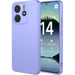 Phonesta Soft Silk Silikónový Zadný kryt puzdro pre Xiaomi Redmi Note 14 4G 164.8mm - Fialová