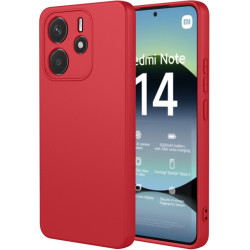 Phonesta Soft Silk Silikónový Zadný kryt puzdro pre Xiaomi Redmi Note 14 4G 164.8mm - Červená