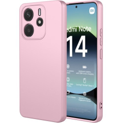 Phonesta Soft Silk Silikónový Zadný kryt puzdro pre Xiaomi Redmi Note 14 4G 164.8mm - Ružová