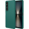 Phonesta Soft Silk Silikónový Zadný kryt puzdro pre Sony Xperia 1 VII - Tmavozelená