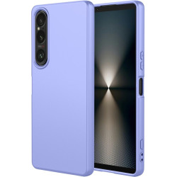 Phonesta Soft Silk Silikónový Zadný kryt puzdro pre Sony Xperia 1 VII - Fialová